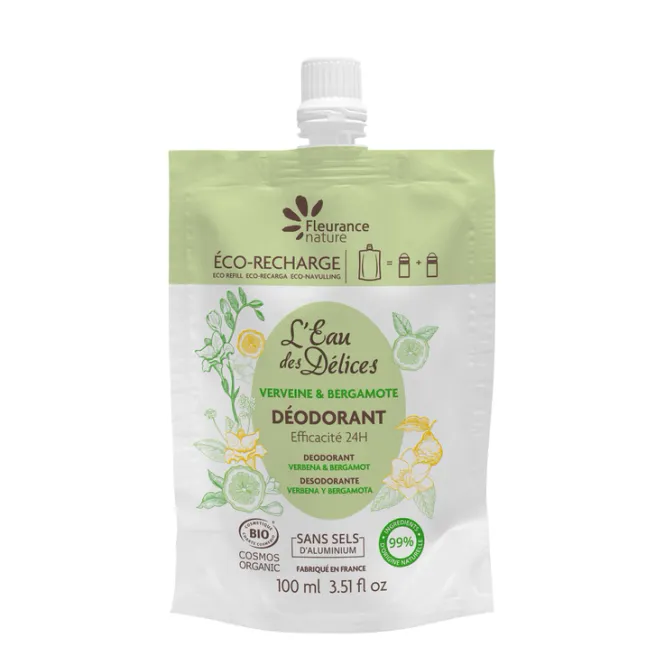 Hovedbilde REFILL Organic Deodorant, Verbena Bergamot 100ml / Fleurance