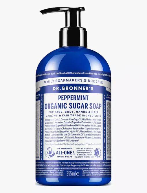 Hovedbilde Peppermint Organic Sugar Soap 355ml / Dr Bronner's 