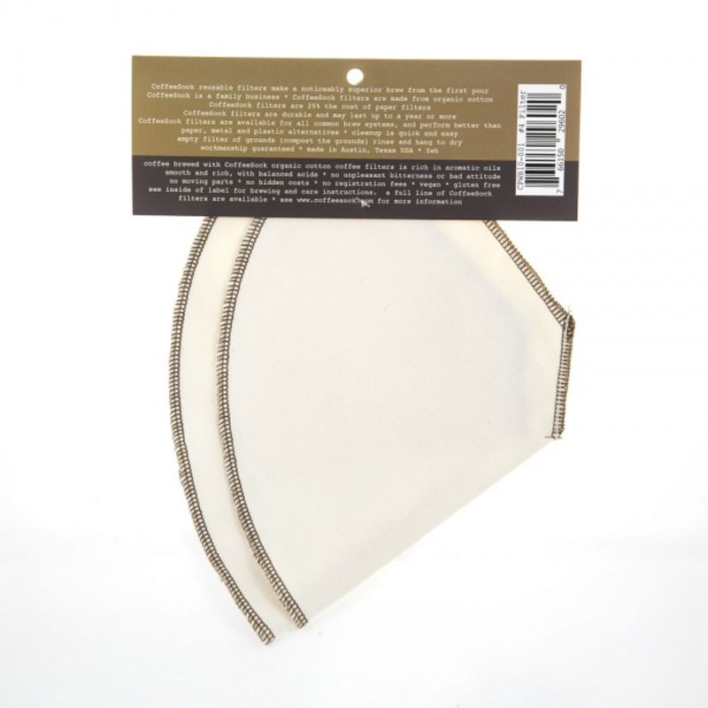 2-pk gjenbrukbart kaffefilter nr. 4 / CoffeeSock