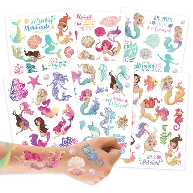 Hovedbilde Havfruer - midlertidig tatovering til barn / Papierdrachen