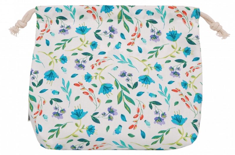 Våtpose med snøring, Flower Garden White / Hannahpad