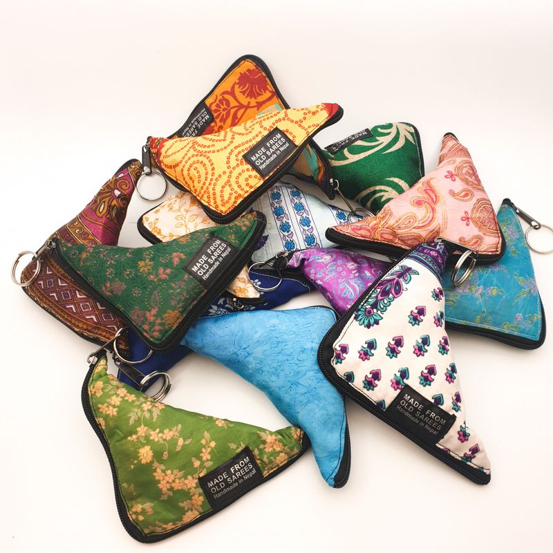 Sammenleggbart handlenett av gjenbrukte Sarier / Siesta