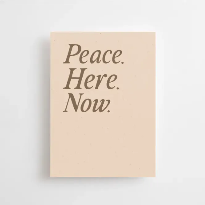 Hovedbilde Peace. Here. Now - Mini Card / Anna Cosma
