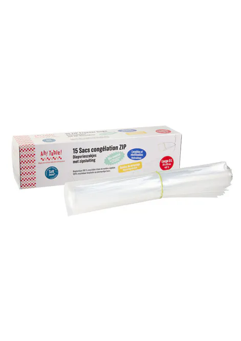 Hovedbilde 15 stk zip-lock fryseposer, 3 liter / Ahtablé
