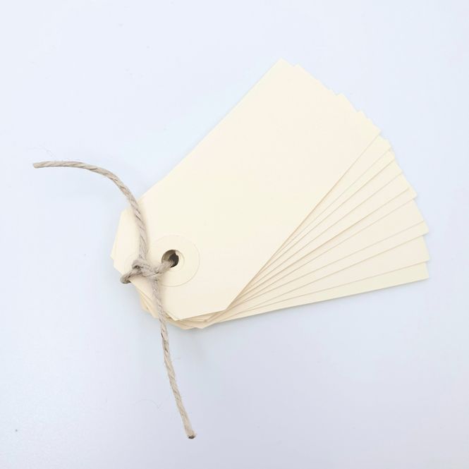 Hovedbilde 10 stk gavelapper, kremfarget / Rajapack