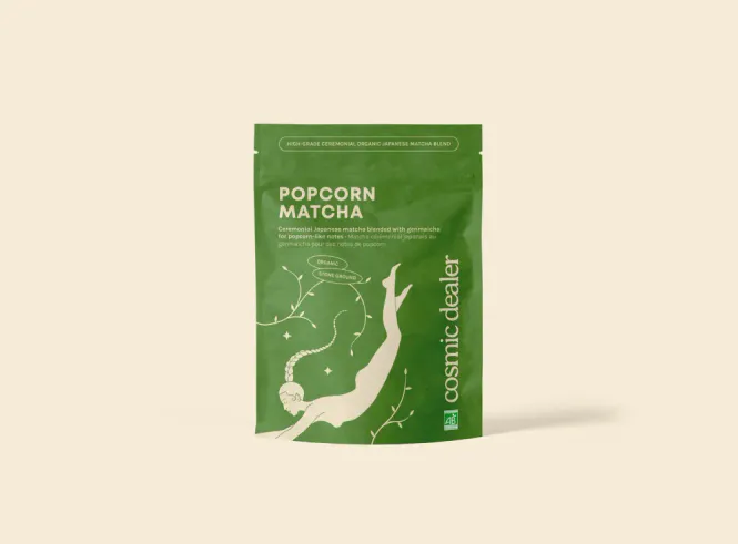 Hovedbilde Popcorn Matcha - økologisk genmaicha og matcha 60 g