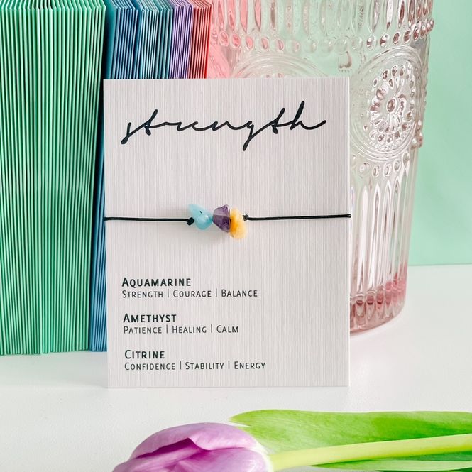 Hovedbilde Krystallarmbånd, Strength / by Molly&Izzie