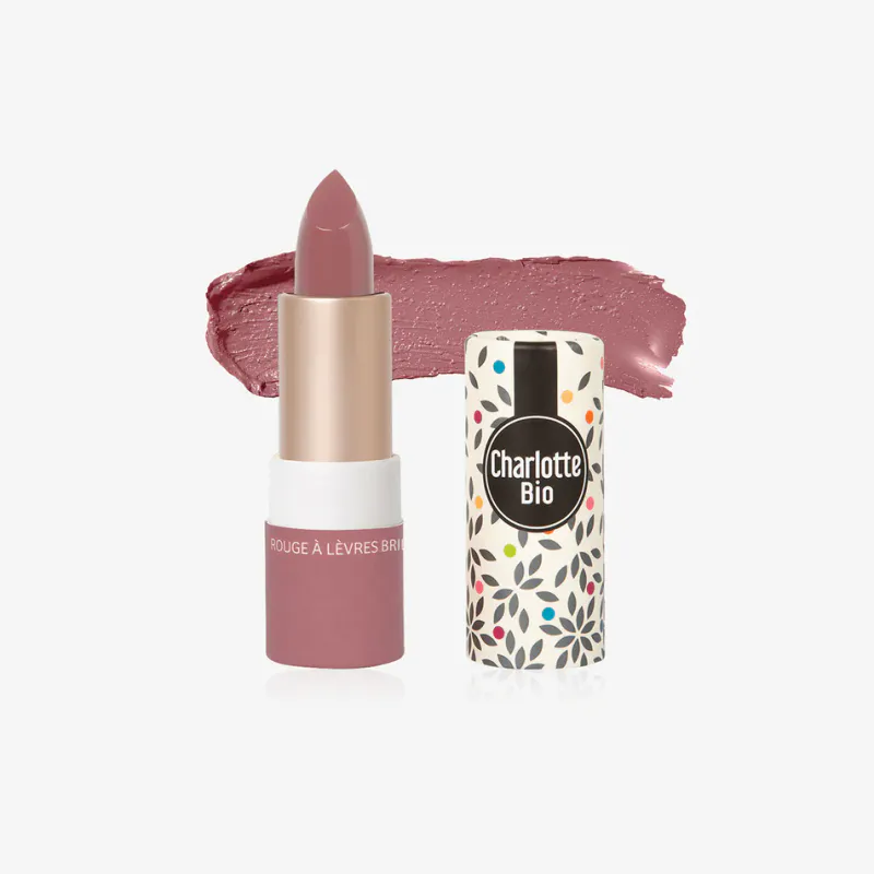 Økologisk leppestift - 03 Shiny Vintage Pink 3.5g / Charlotte Bi