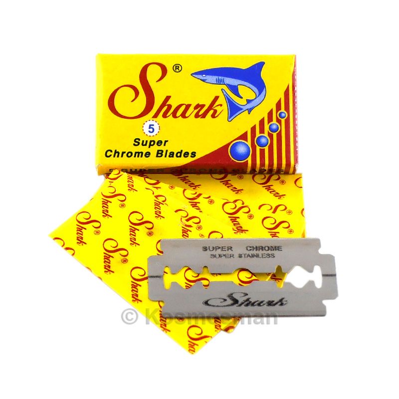 Barberblader Super Chrome 5 stk / Shark