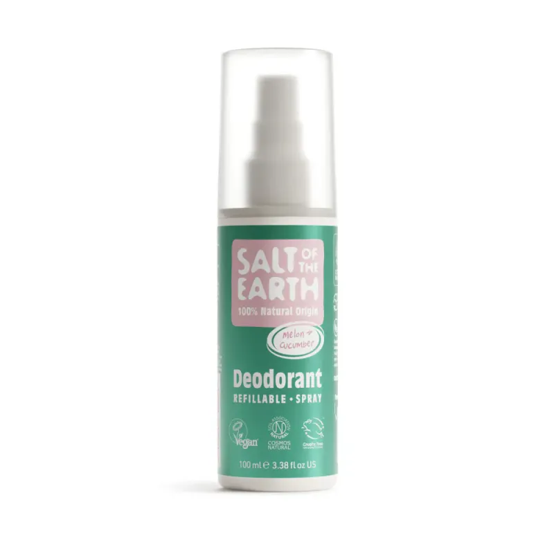 Melon & Cucumber - Natural Deodorant Spray 100ml / Salt of the Earth 