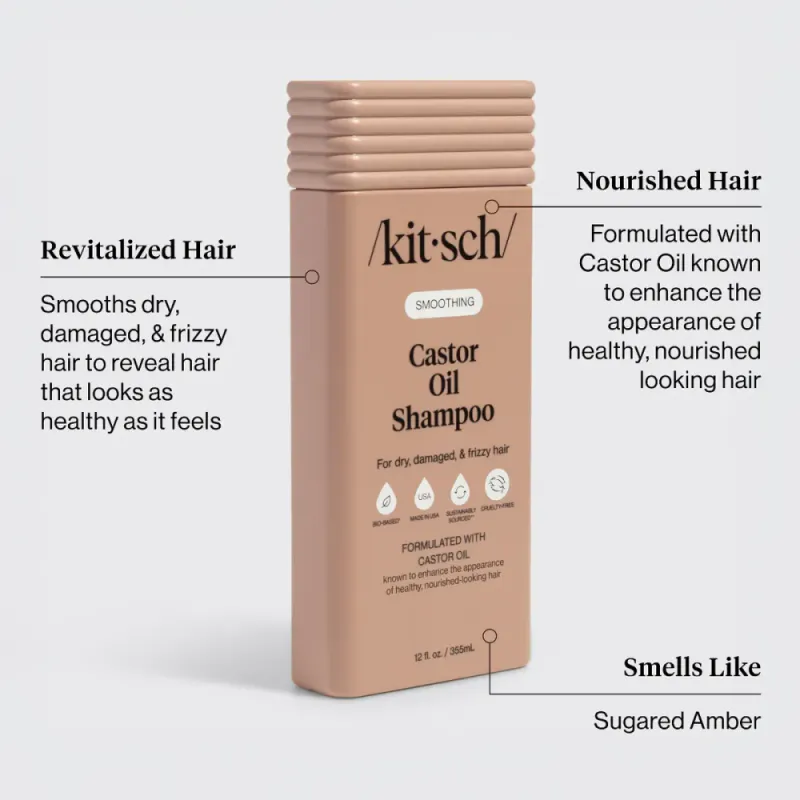 Smoothing Castor Oil Shampoo 355ml / Kitsch