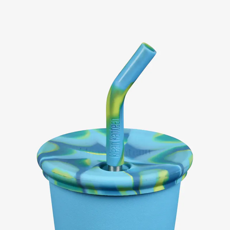 2pk STRAW Lid Kid Cup, Blue Tie Dye / Klean Kanteen