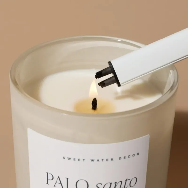 Oppladbar elektrisk lighter med USB, Hvit / Sweet Water Decor