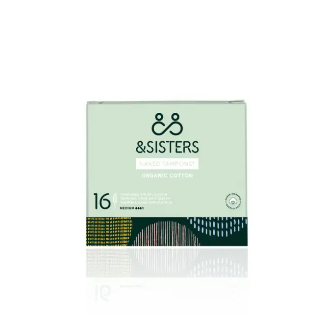 Hovedbilde  16 Eco-Naked Tampons Medium / &Sisters