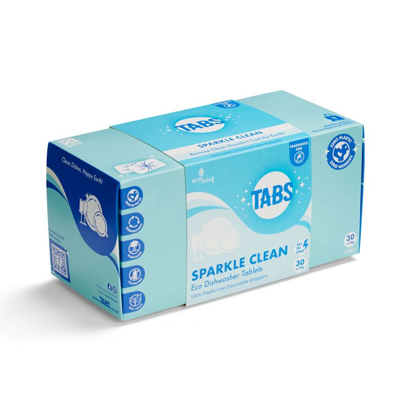 Sparkle Clean Eco Dishwasher Tablets - Fragrance Free / TABS by ecoLiving