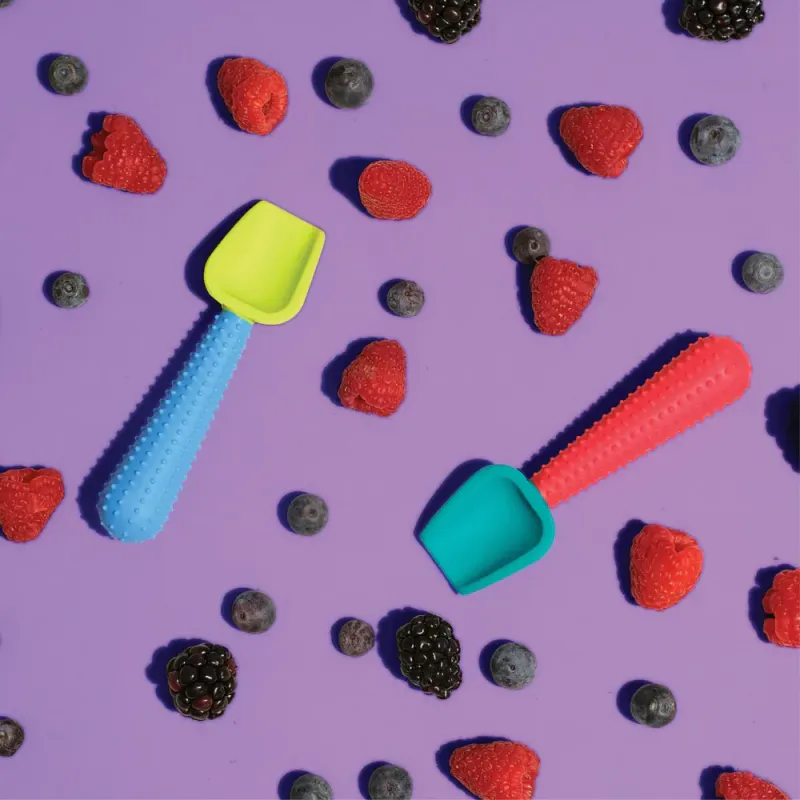 2pk barneskje i silikon - Teal & Watermelon | Fresh H2O / GoSili