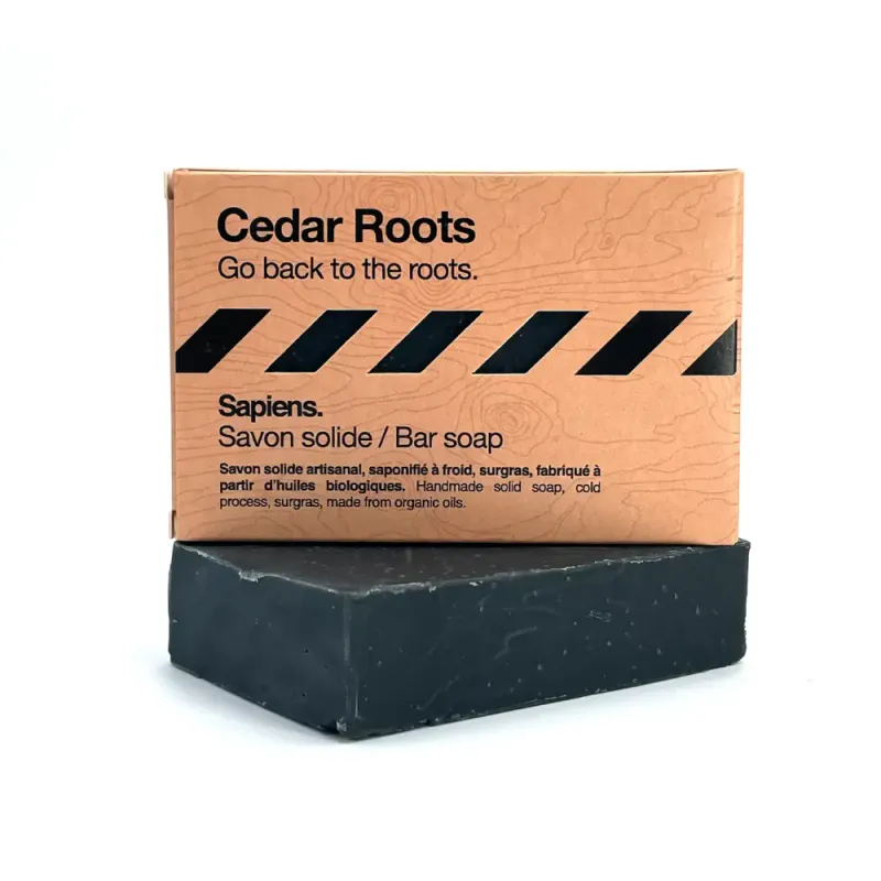 Organic Bar Soap - Cedar Roots 100g / Sapiens