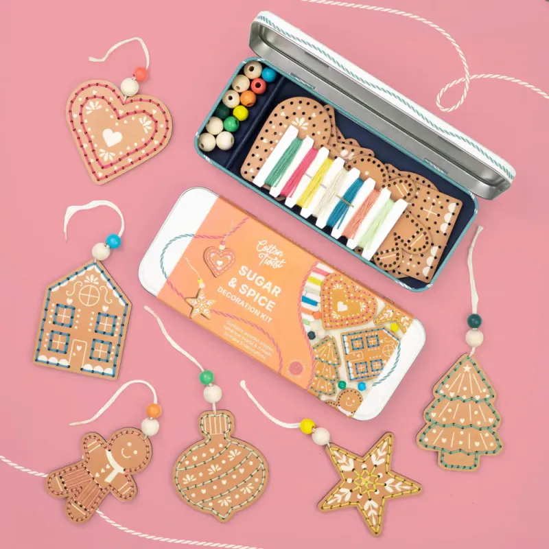 Sugar & Spice Christmas Decoration Kit, Cotton Twist