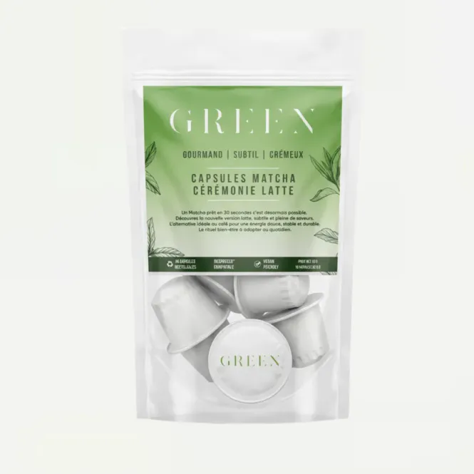 Hovedbilde Matcha Ceremony Coconut Latte Capsules / Green