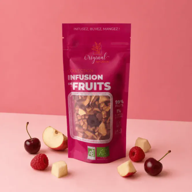 Hovedbilde Urtete: Apple, Raspberry  & Cherry Organic Infusion - 50g / Original Mate