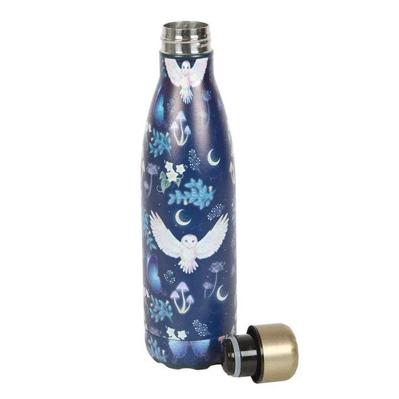 Night Flight Owl Print Water Bottle 500 ml, Something Different