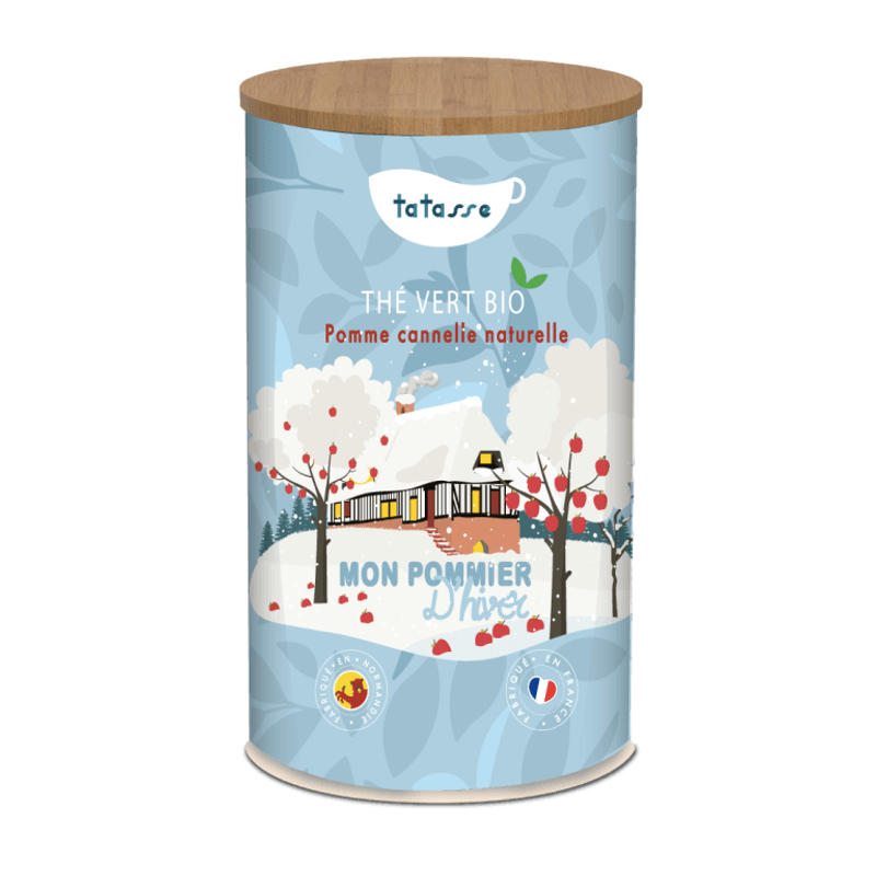  Organic Apple Cinnamon Green Tea - Winter Apple Tree 100g / Tatasse