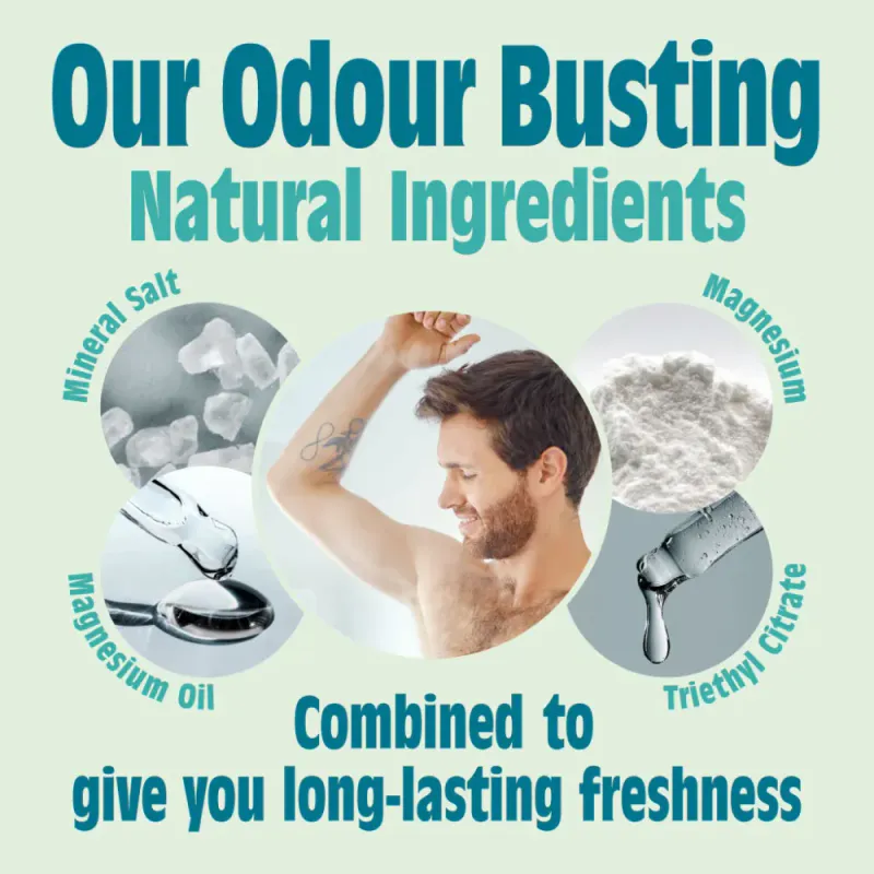 Unscented - Natural Deodorant Spray 100ml / Salt of the Earth 