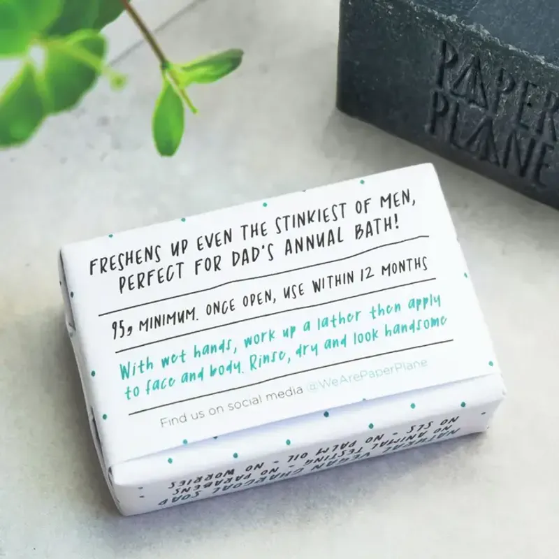 Emergency Dad Soap Natural Vegan 95g / Paper Plane