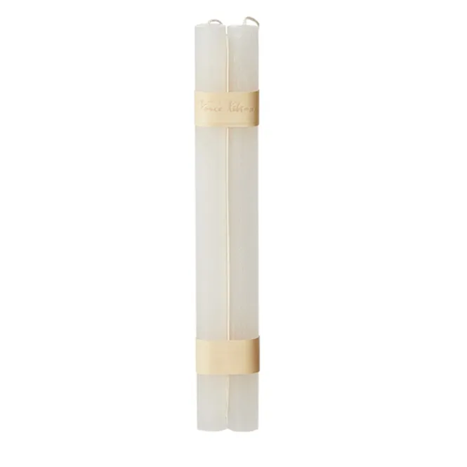 Hovedbilde 2stk Timber® Candles kronelys Snow White, 2.3 x 31 cm / Vance Kitira