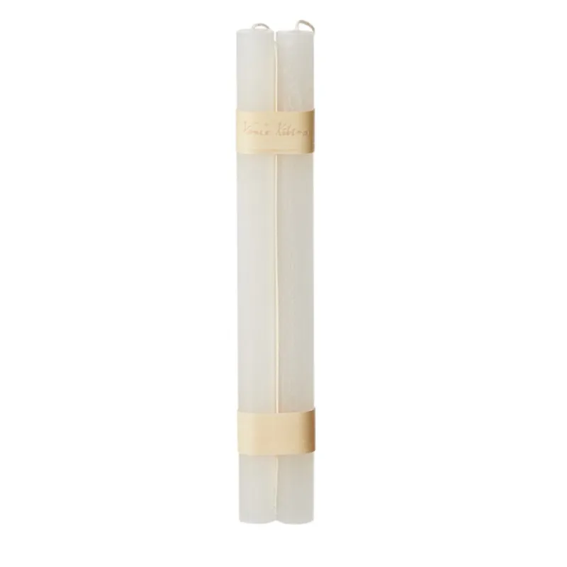 2stk Timber® Candles kronelys Snow White, 2.3 x 31 cm / Vance Kitira