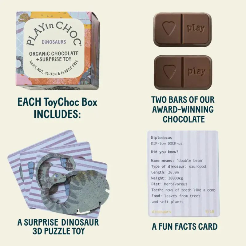 Toychoc Box® - Endangered Animals / PLAYin CHOC 
