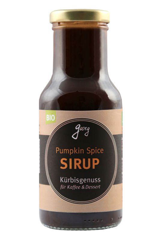 Organic Pumpkin Spice Syrup 250ml / Georg
