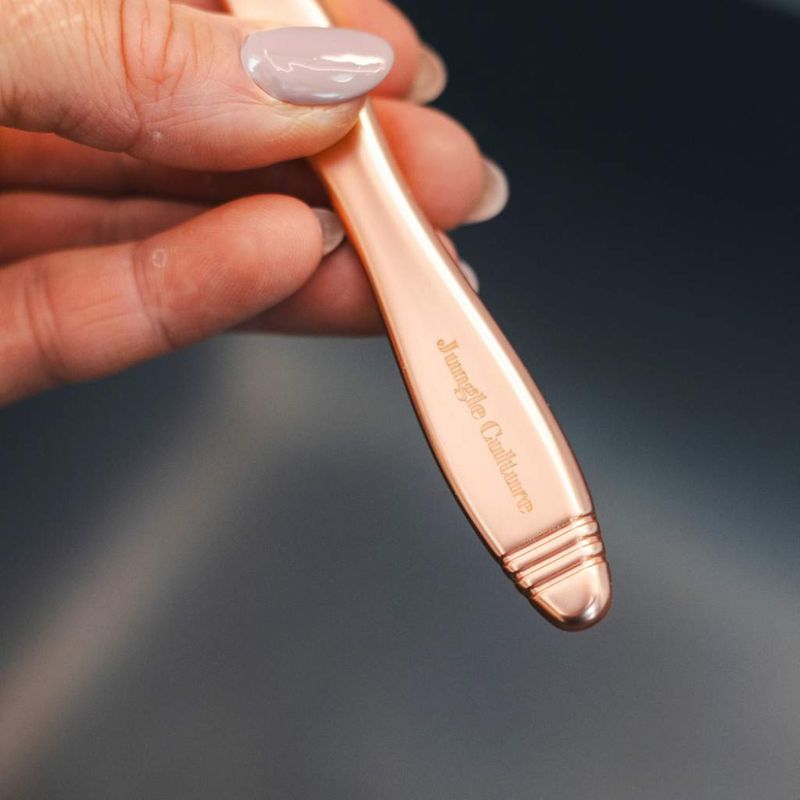 Dermaplaner Eyebrow Razor, Rose Gold / Jungle Culture