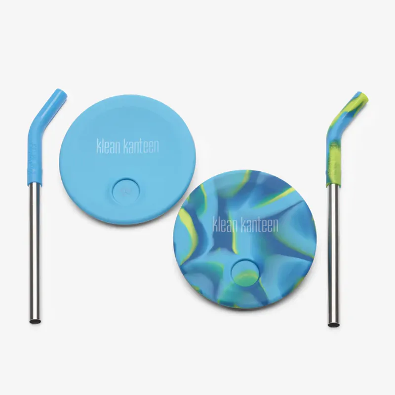 2pk STRAW Lid Kid Cup, Blue Tie Dye / Klean Kanteen