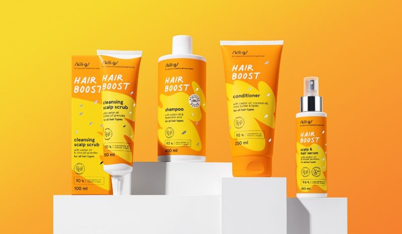 HAIR BOOST cleansing scalp scrub - all hair types 100ml / kili·g 