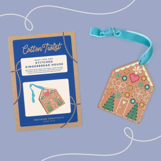 Hovedbilde Make Your Own Stitched Gingerbread House, Cotton Twist