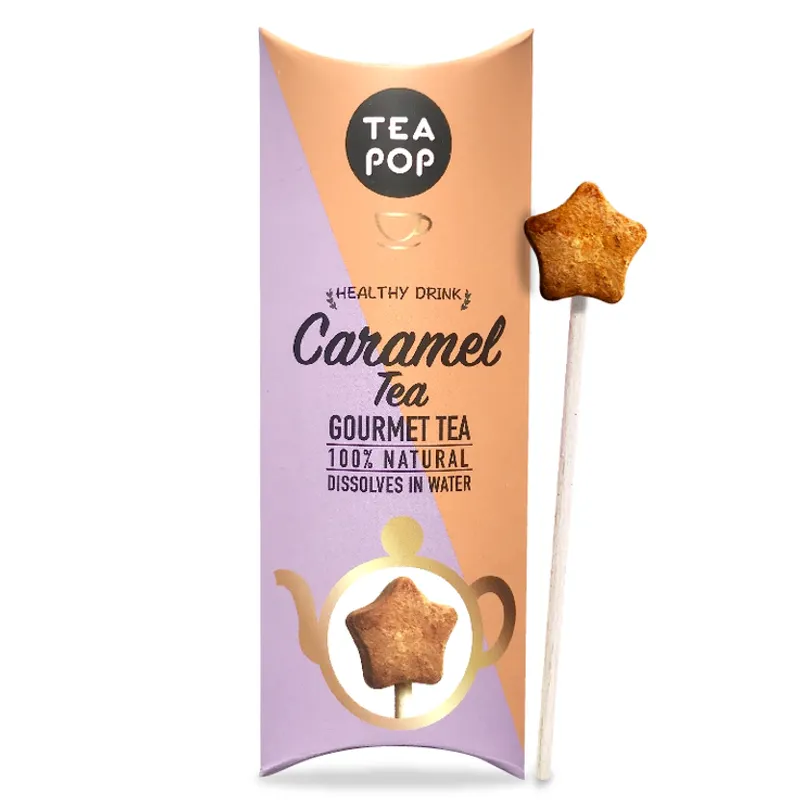 Crispy Caramel Tea On-A-Stick / Tea Pop