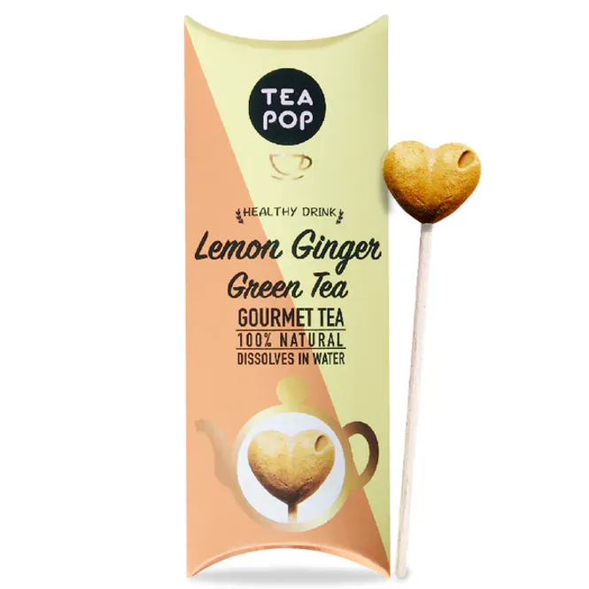Hovedbilde Lemon Ginger Green Tea On-A-Stick! / Tea Pop