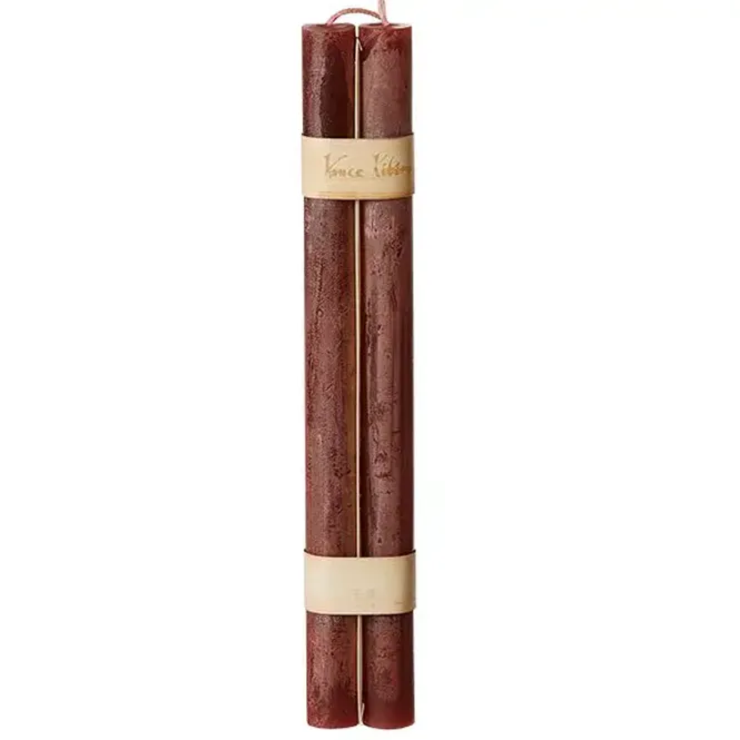 Hovedbilde 2stk Timber® Candles kronelys Wine, 2.3 x 31 cm / Vance Kitira