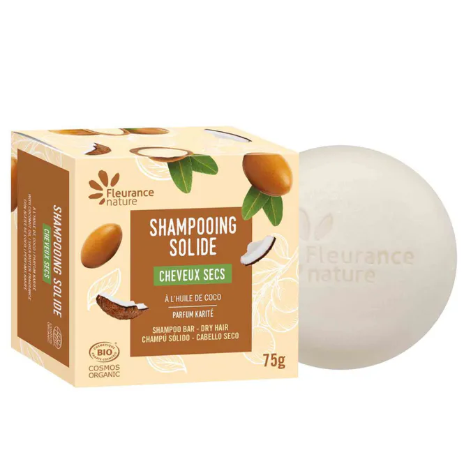 Hovedbilde Organic Solid Shampoo Dry Hair 75g / Fleurance Nature