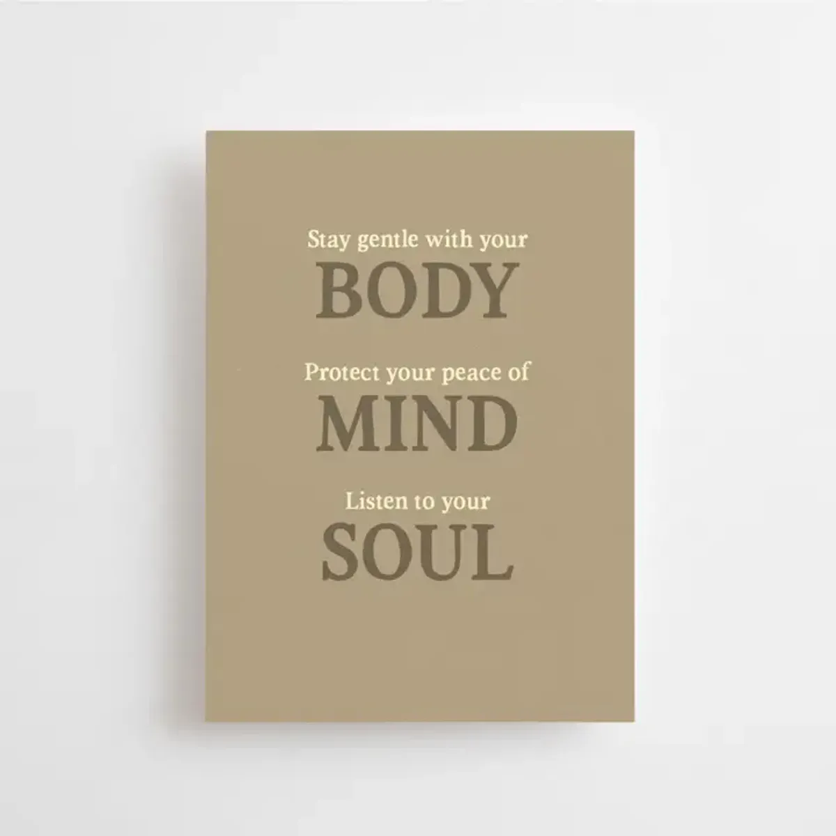 Stay Gentle - Mini Card / Anna Cosma