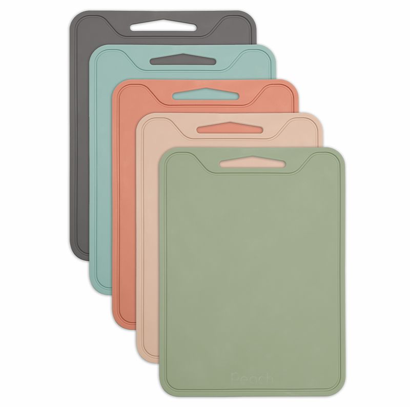 Skjærebrett i silikon, Harbor / Peach