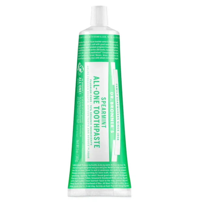 Hovedbilde Fluorfri tannkrem - Spearmint 140g / Dr Bronner's 