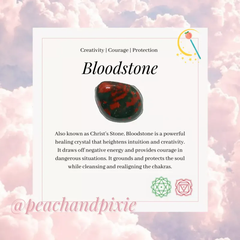 Heliotrop - blodsten / Peach and Pixie