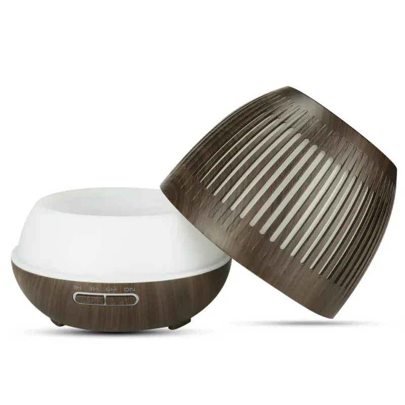 Aroma diffuser med lys, 400ml - Mørk  / BeeOrganic