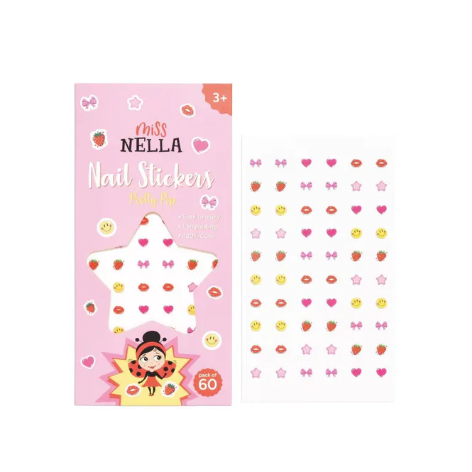 Hovedbilde Negleklistremerker Pretty Pop 60 stk, Miss Nella