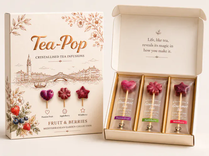 Hovedbilde European Café Tea Gift Box – Fruktte (6 Sticks) | Northern Tea Company