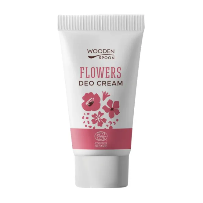 Hovedbilde Organic Natural Deodorant Cream - Flowers 40ml / Wooden Spoon