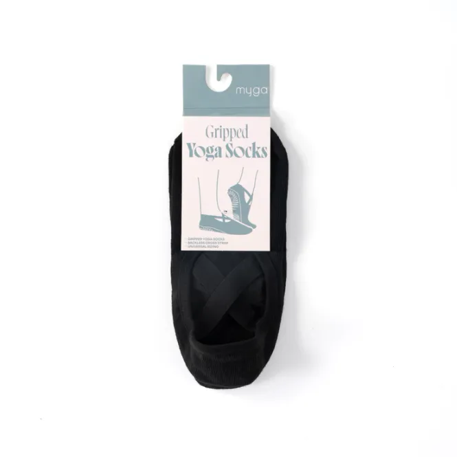 Hovedbilde Yogasokker med antiskli, Sort / Myga