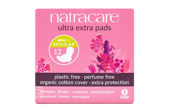 Hovedbilde 12 stk REGULAR ULTRA EXTRA økologiske bind / Natracare